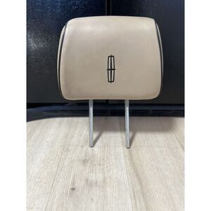 2007-2014 Lincoln Navigator Driver Front Seat Headrest Beige Black Leather‎ OEM